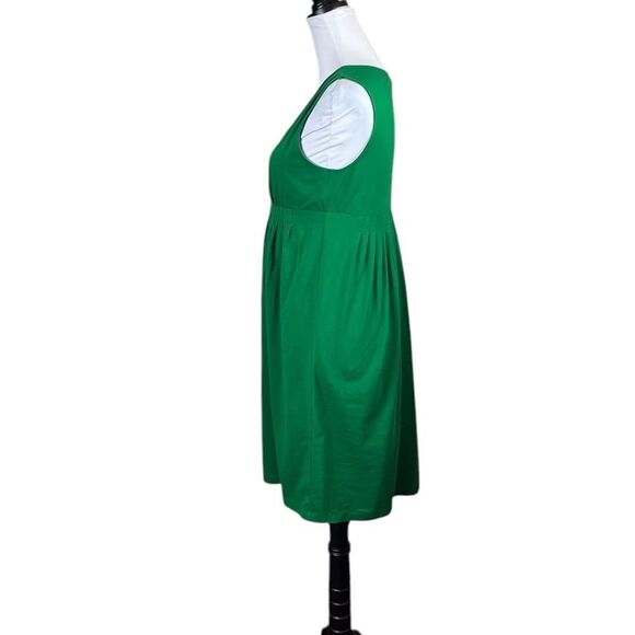 Loft Women’s Green V-Neck Fit And Flare Dress, Size S - Picture 3 of 7